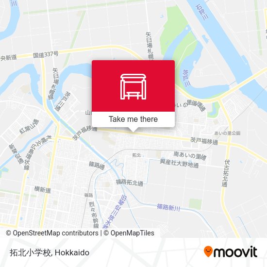 拓北小学校 map
