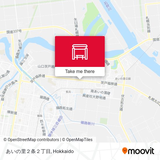 あいの里２条２丁目 map
