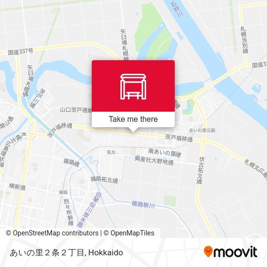 あいの里２条２丁目 map