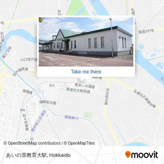 あいの里教育大駅 map