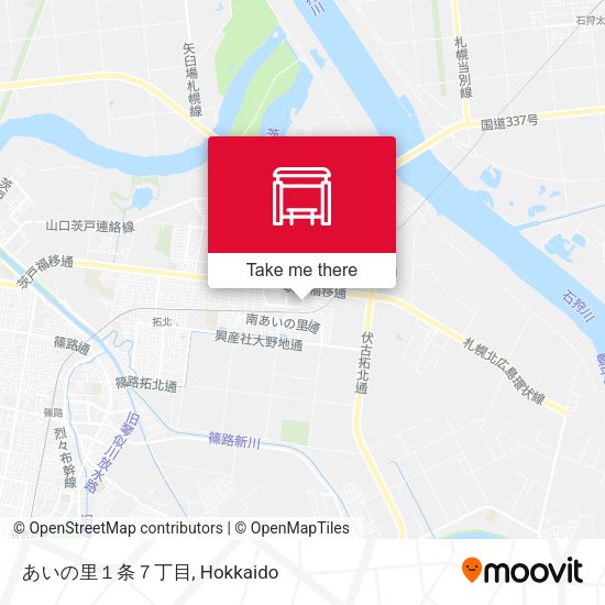 あいの里１条７丁目 map