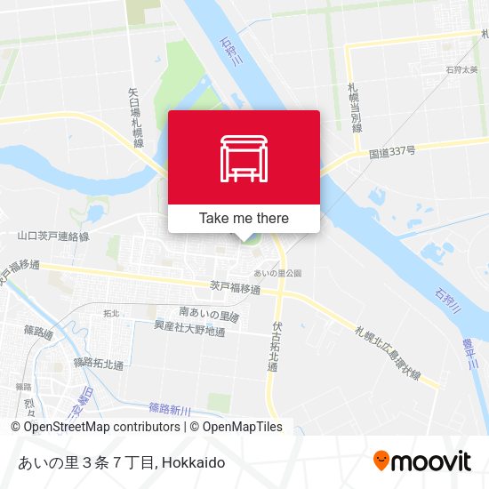 あいの里３条７丁目 map