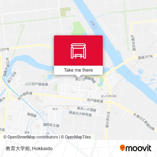 教育大学前 map