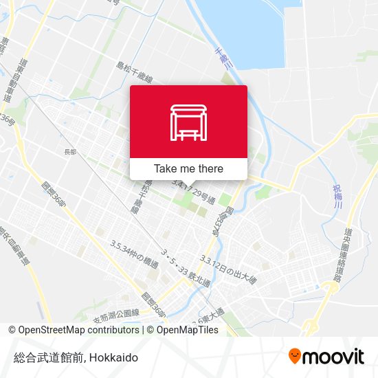 総合武道館前 map