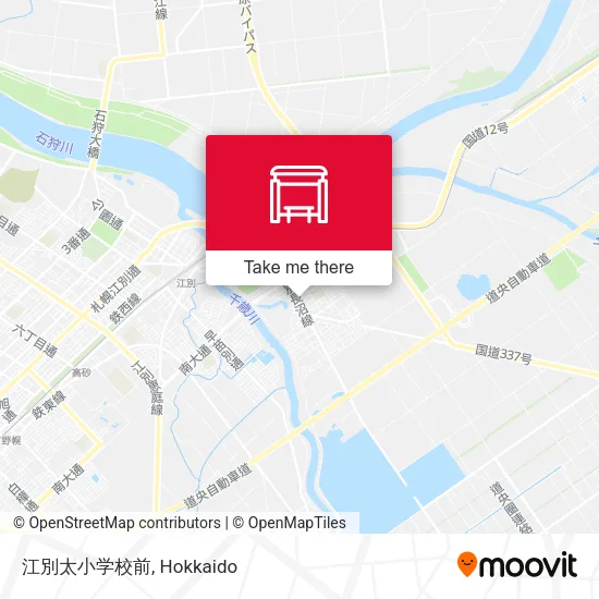 江別太小学校前 map