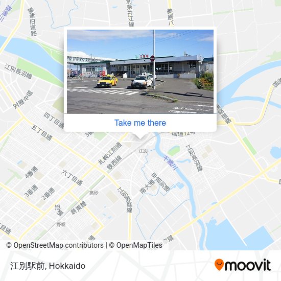 江別駅前 map