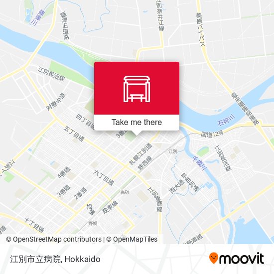 江別市立病院 map