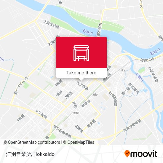 江別営業所 map