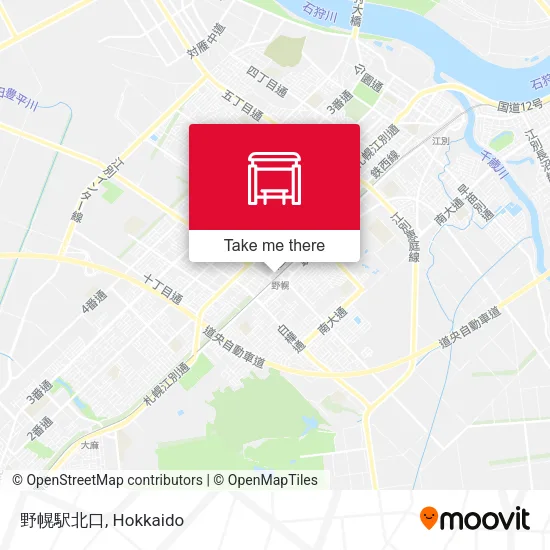 野幌駅北口 map