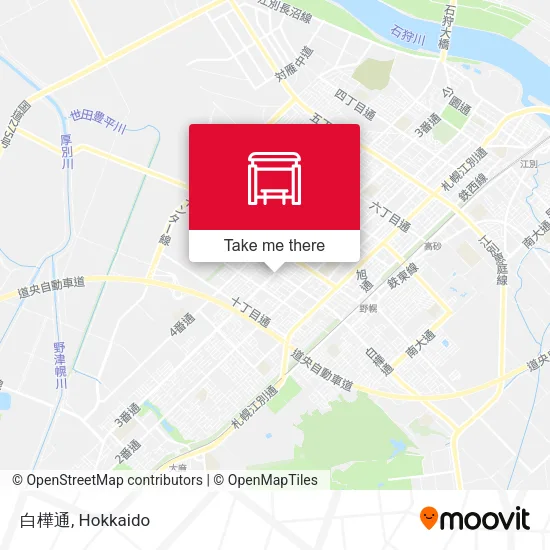 白樺通 map