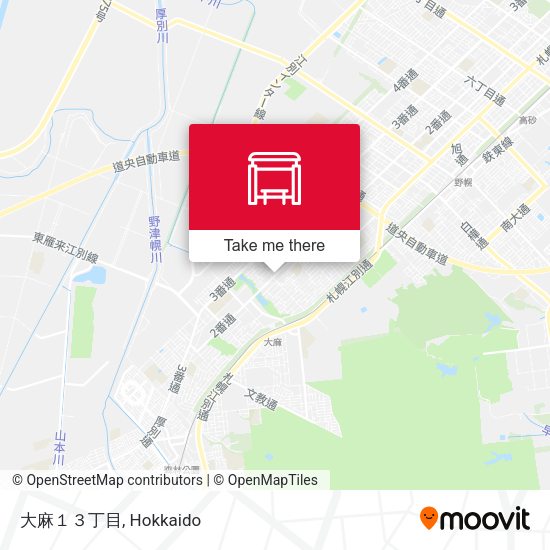 大麻１３丁目 map