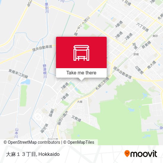 大麻１３丁目 map