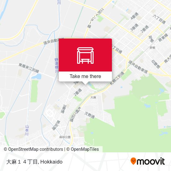 大麻１４丁目 map