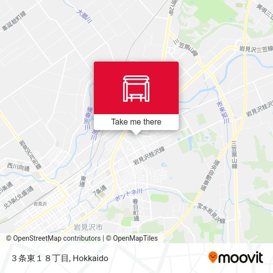 ３条東１８丁目 map