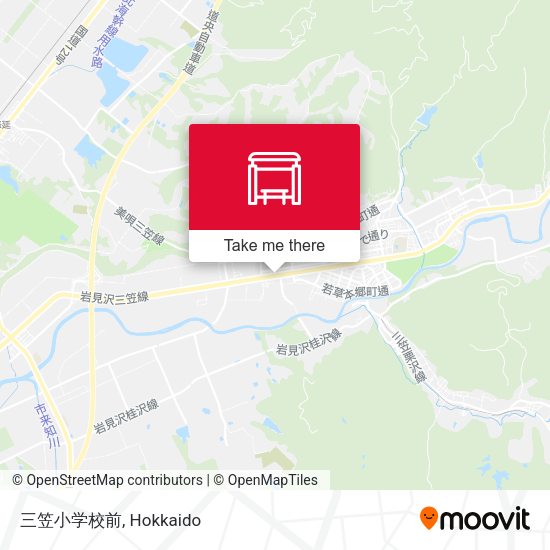 三笠小学校前 map