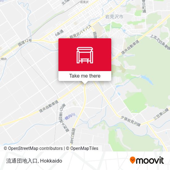 流通団地入口 map
