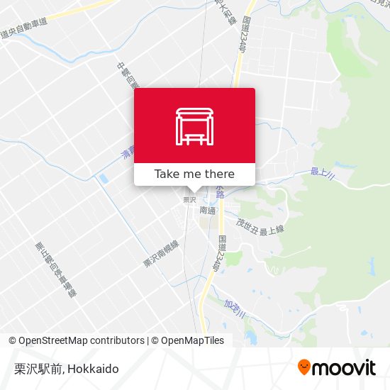 栗沢駅前 map