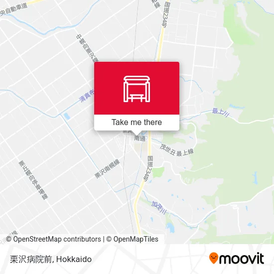 栗沢病院前 map