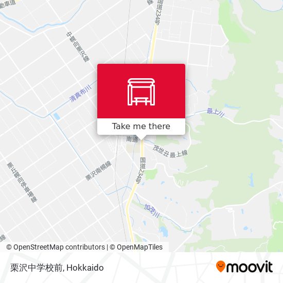 栗沢中学校前 map