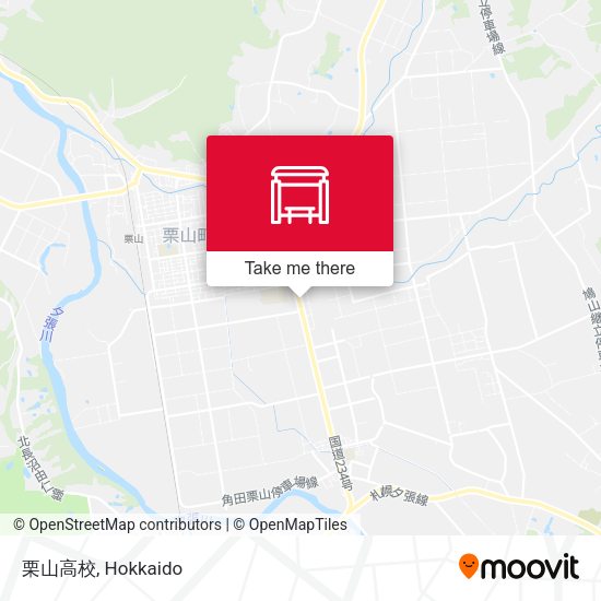 栗山高校 map