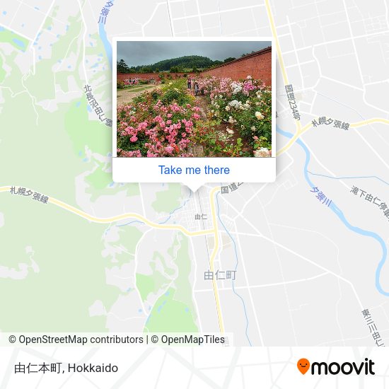 由仁本町 map