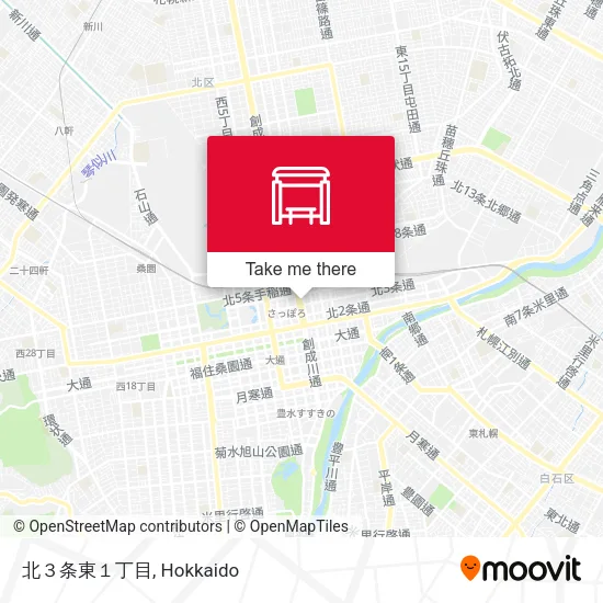 北３条東１丁目 map