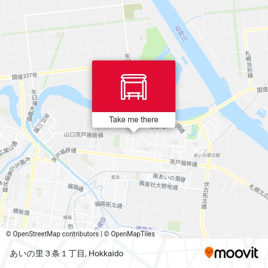 あいの里３条１丁目 map