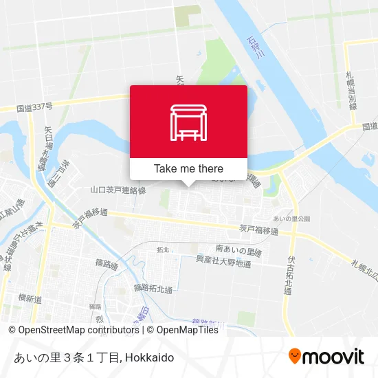 あいの里３条１丁目 map