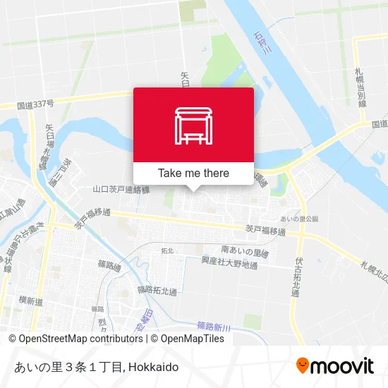 あいの里３条１丁目 map