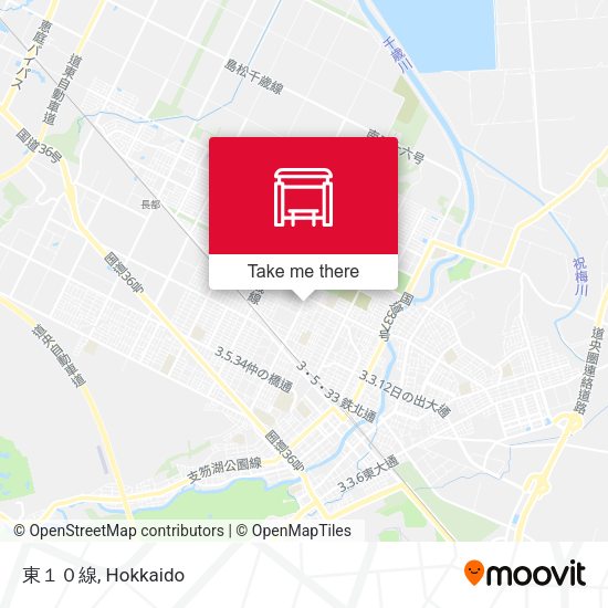 東１０線 map