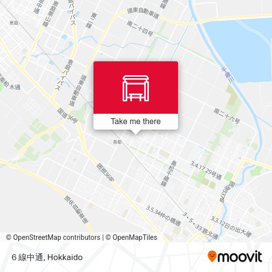 ６線中通 map