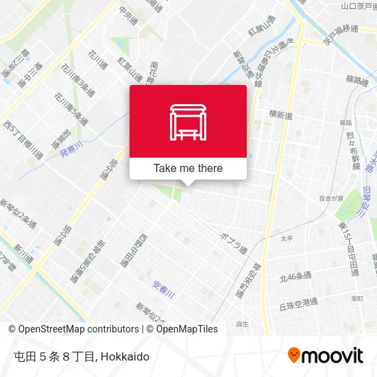 Tonden 5-jo 8-chome map