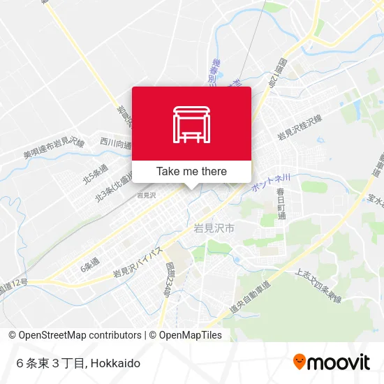 ６条東３丁目 map