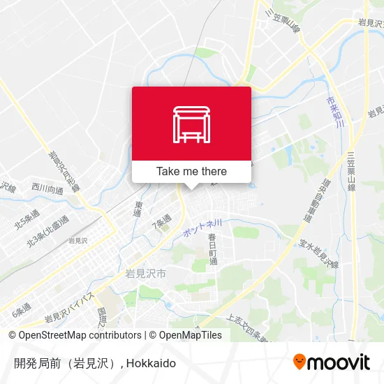 開発局前（岩見沢） map