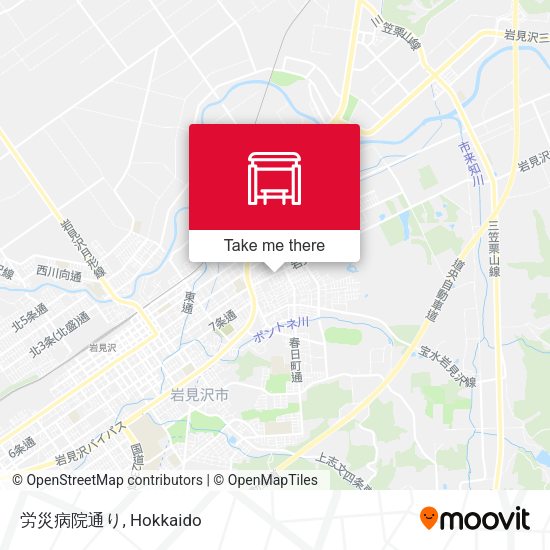 労災病院通り map
