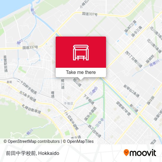 前田中学校前 map