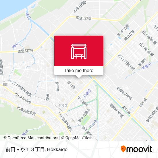 前田８条１３丁目 map
