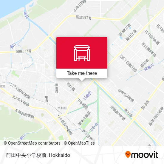 前田中央小学校前 map