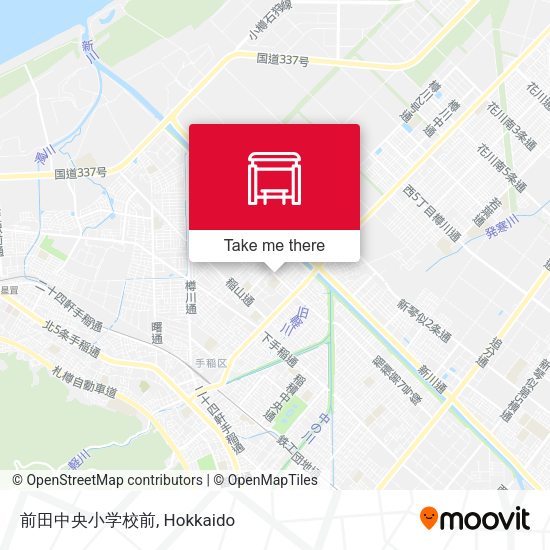 前田中央小学校前 map