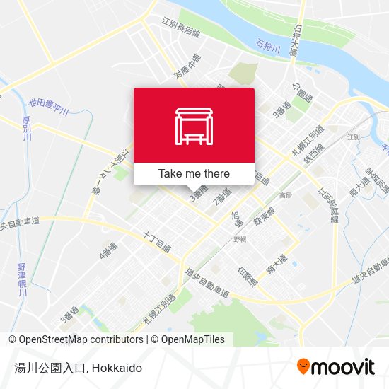湯川公園入口 map