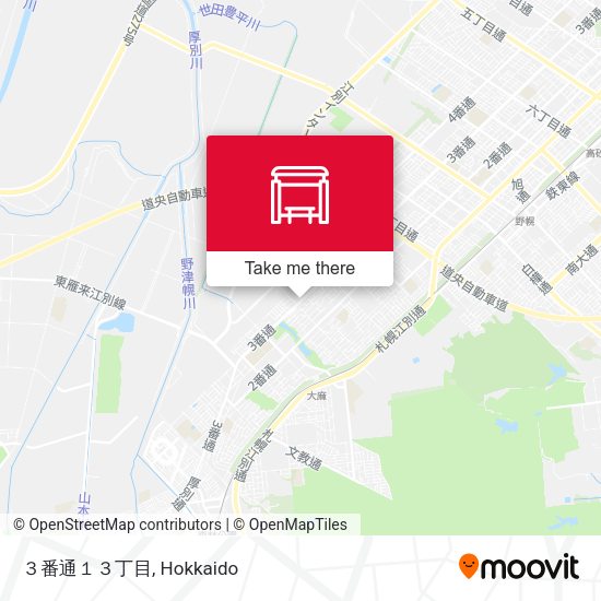 ３番通１３丁目 map