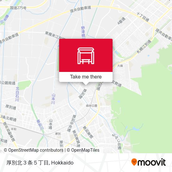 厚別北３条５丁目 map