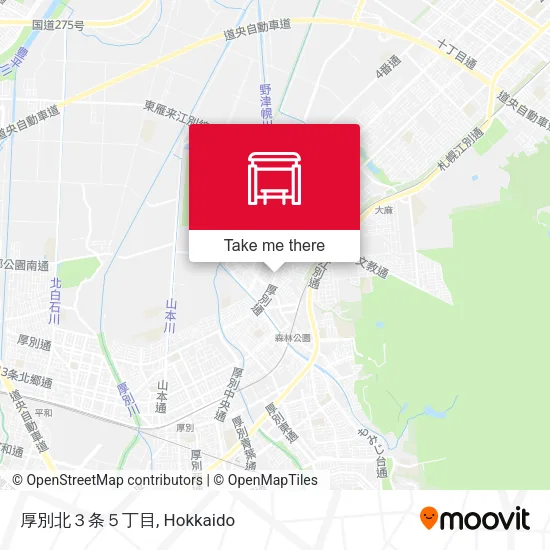 厚別北３条５丁目 map