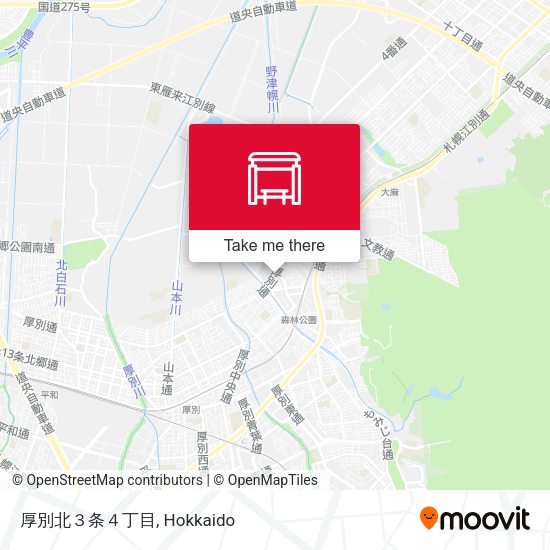 厚別北３条４丁目 map
