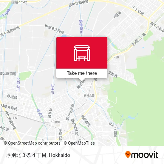 厚別北３条４丁目 map