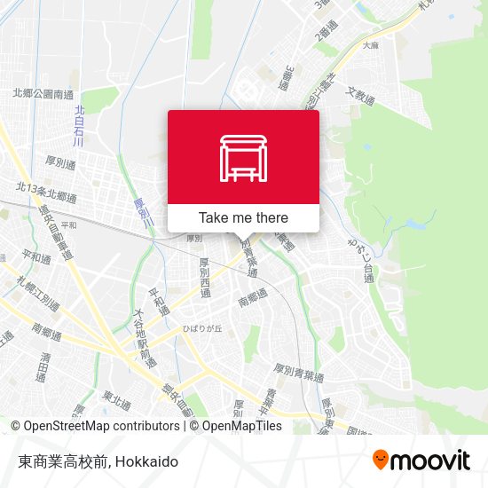 東商業高校前 map