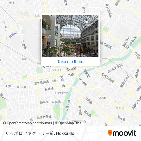サッポロファクトリー前 map