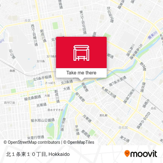 北１条東１０丁目 map