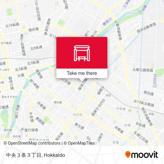 中央３条３丁目 map