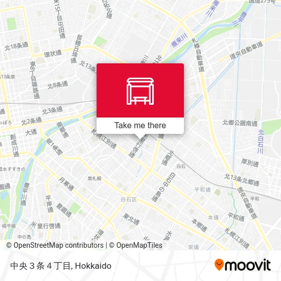 中央３条４丁目 map